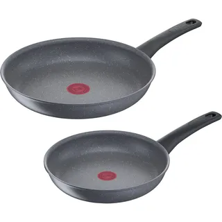 Tefal Healthy Chef | 24 + 28 cm Mineralia+ Antihaftversiegelung Thermo-Signal Induktion