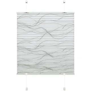 GARDINIA Plissee EASYFIX Katy Wave 100 x 130 cm weiß