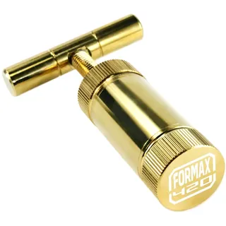 T Presse 8,9 cm Werkzeug T Pollen Press Heavy Duty Metall T Form, Spice Pollen Casual gold