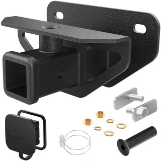 Nilight 5,1 cm (2 Zoll) hintere Anhängerkupplung Empfänger Klasse 3 Anhängerkupplung & Abdeckung Kit, passend für 2003–2018 Dodge Ram 1500 & 2003–2013 Ram 2500/3500, Abschlepp-Combo (Abdeckung im Lieferumfang enthalten)