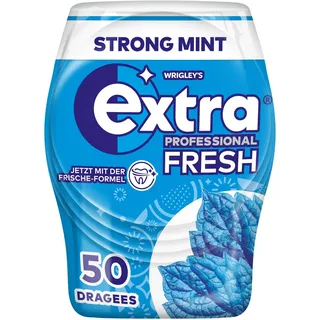 Extra Extra® PROFESSIONAL FRESH STRONG MINT Kaugummis 50 Dragees