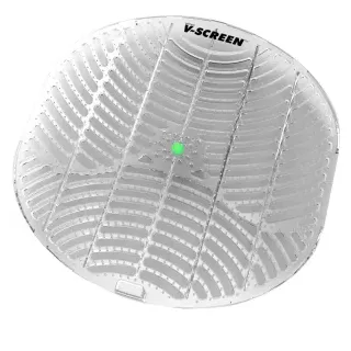 V-SCREEN Urinalsieb, Zusätzlicher Duftstoff verbreitet Frische für eine Dauer von bis zu 30 Tagen, 1 Packung = 4 Stück, Cucumber Melon, Farbe: grün