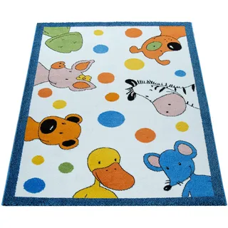 Paco Home Kinderteppich 120/170 cm Die Lieben Sieben 731 , Weiß , Textil , Rechteckig , 120x170 cm , strapazierfähig, für Fußbodenheizung geeignet , Teppiche und Böden, Teppiche, Kinderteppiche