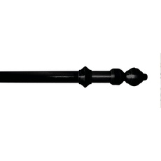 Bild Gardinenstange »STANDARD«, 1 läufig-läufig, Wunschmaßlänge, Vorhanggarnitur, Kunststoff, verlängerbar, mit Ringe/2 Lauf Gleiter, schwarz