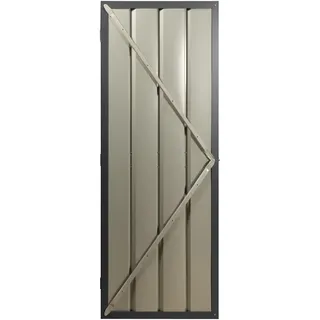 Globel Schwingtür-Kit 1 für Metallgerätehäuser Anthrazit