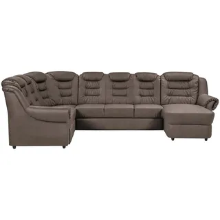 Livetastic Wohnlandschaft , Taupe , Textil , Ottomane links, U-Form , 333x216 cm , Made in Eu , seitenverkehrt erhältlich, Hocker erhältlich, Rücken echt, Armteil links, Armteil rechts , Wohnzimmer, Sofas & Couches, Wohnlandschaften, Wohnlandschaften in U-Form