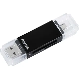 Hama Basic USB 2.0 OTG Cardreader SD, / microSD black
