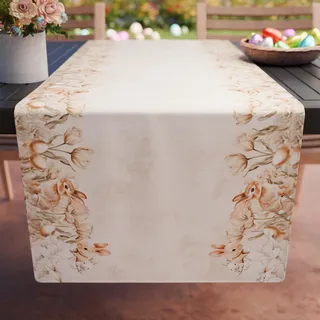 PETTI Artigiani Italiani - Tischläufer Ostern, Tischdecke Tischläufer mit Digitaldruck, 100 % Made in Italy | Eleganz für den Ostertisch