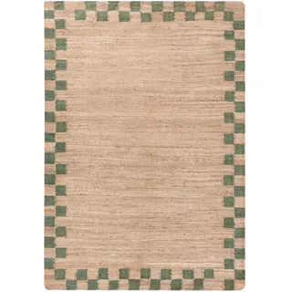 Beliani Beige/Grün Juteteppich 160 x 230 cm