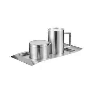 Esmeyer Milch- und Zucker-Set WAVE silber