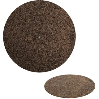 Plattenspieler-Plattenmatte, Schwarzes Gummi-Kork-Design, 12-Zoll-Silikon-Plattenspieler-LP-Slipmat für Universal zu Allen 12-Zoll-LP-Schallplattenspielern, Verbessert Den Klang und Reduziert Geräusch