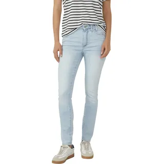 Skinny-fit-Jeans S.OLIVER "IZABELL", Damen, Gr. 46, Länge 30, blau (light blau), Denim/Jeans, Obermaterial: 84% Baumwolle, 14% Polyester, 2% Elasthan, skinny fit lang, Jeans Skinny-fit-Jeans, in coolen, unterschiedlichen Waschungen