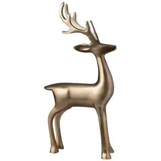 Villeroy & Boch - Christmas Chic Dekofigur Hirsch Gold 21x6,5x44cm, Weihnachtsdekoration, Modern, Deko Weihnachten Elegant, Aluminium