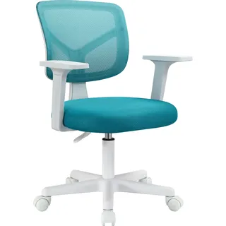 SVITA JOY Kinderschreibtischstuhl höhenverstellbar Drehstuhl mit Rollen Bürostuhl Kinder Türkis - Türkis