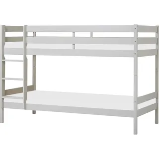 Hoppekids Etagenbett »ECO Comfort Kinderbett 90x200 oder 70x160 aus Massivholz in 4 Farben« TÜV, FSC und Nordisches Umweltzeichen – wahlweise mit Matratzen, grau