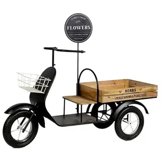 Drw Motocarro 106 x 135 x 44 cm Schwarz/Natur