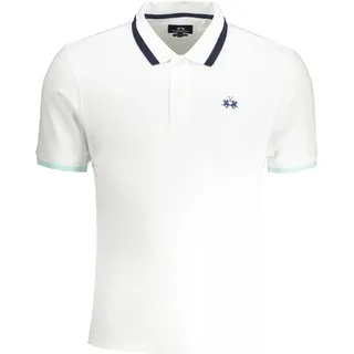 Slim Fit Poloshirt mit Kontrastdetails und Logo Stickerei : Größe - XL Größe: XL - Weiß