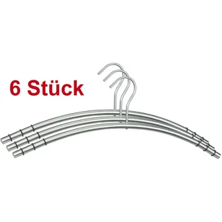 SZ METALL Kleiderbügel silber, 6 St.