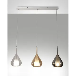 Fabas Luce 3481-48-297 3-flg. 200 cm rund amber/grau/transparent