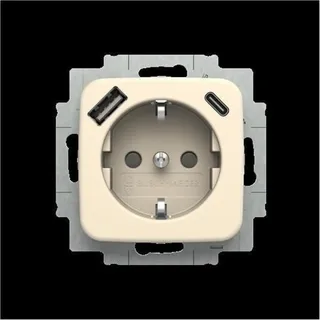 Busch-Jaeger USB-Steckdose 20 EUCB2USBAC-212 Weiß 2 St.