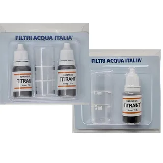 Wasserfilter Italien Titrant 3 Set Analysen Wasserhärte (Grad Francesi) - Tester Härte einmalig Reagent