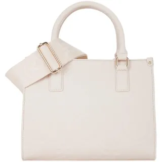 Valentino Samba Re Ecru Shopper Kunstleder Beige/Gold/Weiß