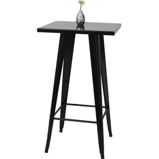 MCW Stehtisch MCW-A73, Bistrotisch Bartisch, Metall Industriedesign 105x60x60cm ~ schwarz