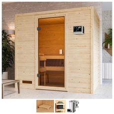 Bild von Sauna »Sunie«, 3,6-kW-Bio-Plug & Play Ofen mit ext. Steuerung, beige