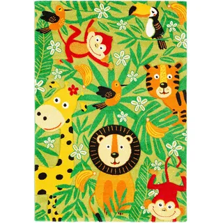 Pergamon Kinder Teppich Maui Kids Safari , Grün , Textil , Animalprint , 120x170 cm , Teppiche und Böden, Teppiche, Kinderteppiche