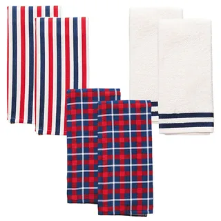 El Ganso 50x70 Cm Küchenhandtuch 6 Einheiten - White / Blue / Red - One Size