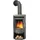 Usedom 5 Stahl Gussgrau/Abdeckplatte Speckstein