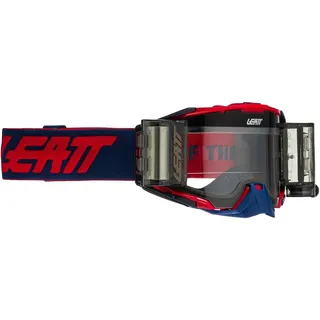 Leatt Velocity 6.5 Roll-Off-Maske – Rot/Blau – Klarer Bildschirm 83 %