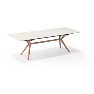 Auszugstisch Atlas REH - 160/220 x 95 cm Parallelauszug Keramik beton dunkel