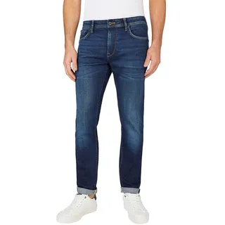 Pepe Jeans Tapered Jeans für Herren, Blau (Denim-CT3), 34W / 30L