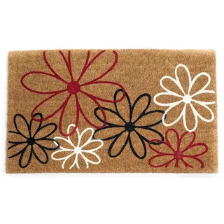 Coco&Coir Everything in a nutshell Coco&Coir® Premium kokos Fußmatte | Kokosnussmatte mit rutschfestem PVC | Fußwischer für den Eingangsbereich | für den Außen- und Innenbereich | 45 x 75 cm