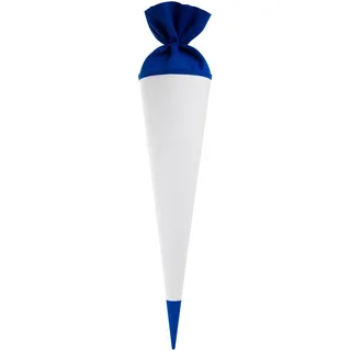 Goldbuch Bastelschultüte, Rohling zum Selbstgestalten mit Filzverschluss und Filzspitze, Schultüte 70cm, Zuckertüte, Einschulung, für Einschüler, Schulkinder & Spitze Blau