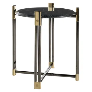 Beistelltisch Couchtisch Designertisch Wohnzimmertisch Couchtische runder Tisch - Schwarz