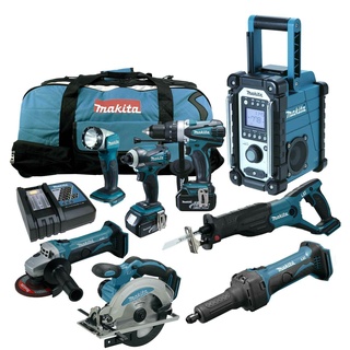 Makita DGD800RTJ Akku-Geradschleifer inkl. MAKPAC + 2 Akkus 5.0Ah