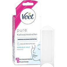 Veet Face Ready To Use Wax Strips for Sensitive Skin Wax Strips