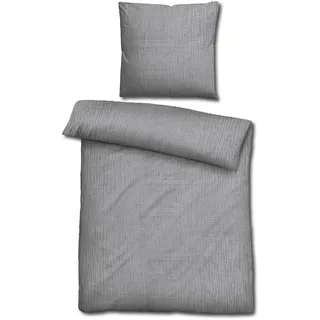 Sleezzz® Musselin Bettwäsche grau 155 x 220 cm + 80 x 80 cm