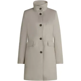 Sommerjacke GIL BRET "Sommermantel mit Stehkragen", Damen, Gr. 44, grau (hellgrau), Obermaterial: 58% Baumwolle CO. 42% Polyester PES., Jacken Sommerjacke