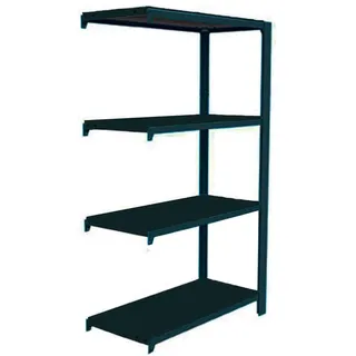 Simon Rack Officlick Bücherregal, 1500 x 900 x 400 mm, 4 Höhen, Industriestil, Metall, Anthrazit