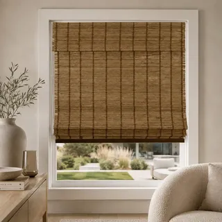 CHICOLOGY Jalousien, Raffrollo aus Bambus, Terrasse, Jalousien und Schatten, Fensterschirm, 68,6 cm B x 162,6 cm H, Elch