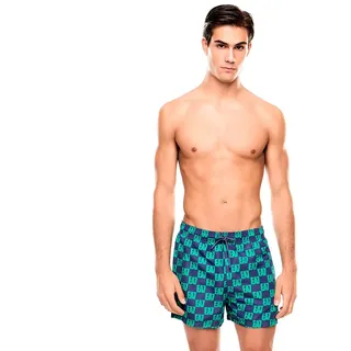 Ea7 Emporio Armani 7m001677_af21252 Badehose Boxer - Skipper Blue / Holly Green - L