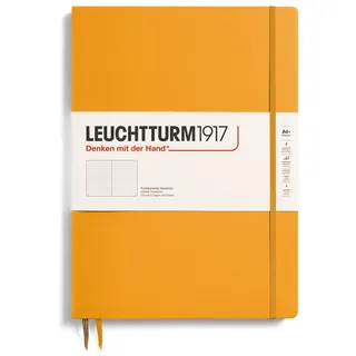 Leuchtturm1917 368142 Notizbuch Master Slim (A4+), Hardcover, 123 nummerierte Seiten, Rising Sun, dotted