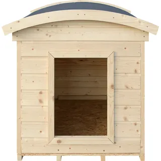 Hundehütte Outdoor kleine Hunde – Hundehaus Holz für Kleiner Rassen, wasserfestes Dach 87 x 102 x H84 cm, Größe S, Timbela M405-1