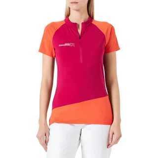 ROCK EXPERIENCE REWT01491 Merlin SS HZ T-Shirt Women 2000 Cherries Jubilee+0630 Flame M