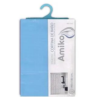 Amiko Duschvorhang, Polyester, 140 x 180 cm, hellblau