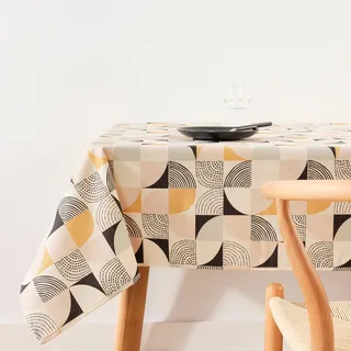Belum Tischdecke, 140 x 140 cm, schmutzabweisend, 100 % Baumwolle, ohne Wachstuch, Tischdecke aus Baumwolle, wasserdicht, schmutzabweisend, flüssigkeitsabweisend, Bunt