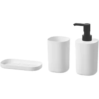 Ikea STORAVAN 3-teiliges Badezimmer-Set, weiß, klein